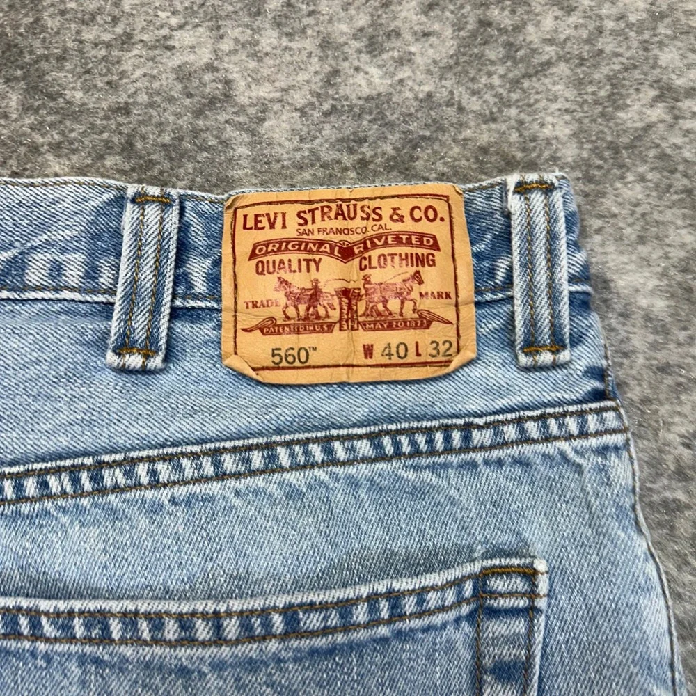 Lot of 4 Levi's 559 560 Relaxed Fit Jeans Mens 40x32 Blue Denim Work Pant Bundle